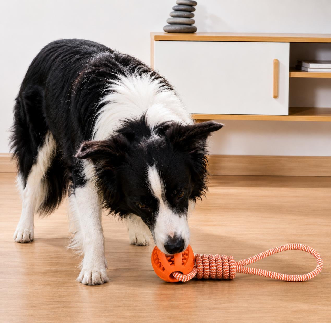 Jouet Balle & Corde 🐾 Dentaire Anti-Ennui pour Chien