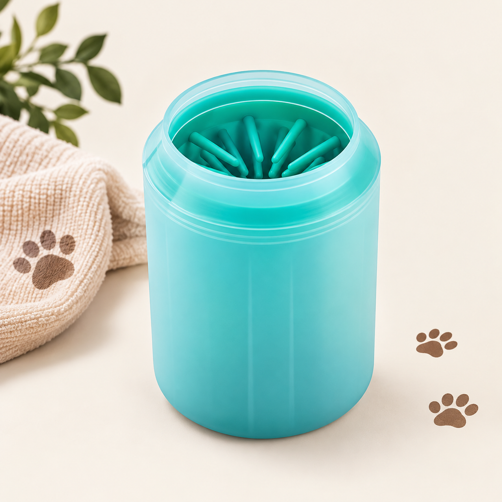 Pulisci-zampe color turchese