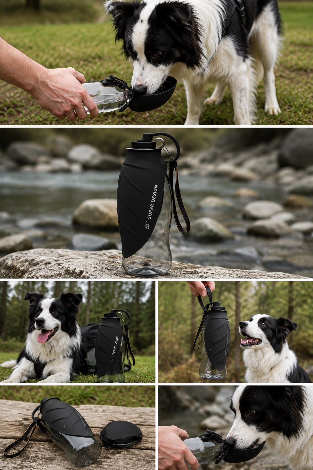 Gourde Nomade Truffe & Co — Hydratation anti-fuite pour chien