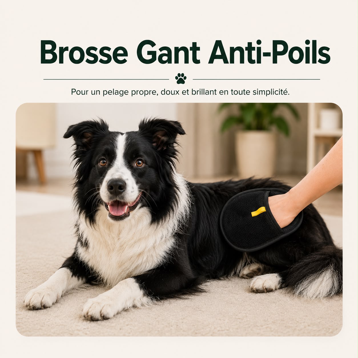 Brosse Magique Anti-Poils Chien & Chat