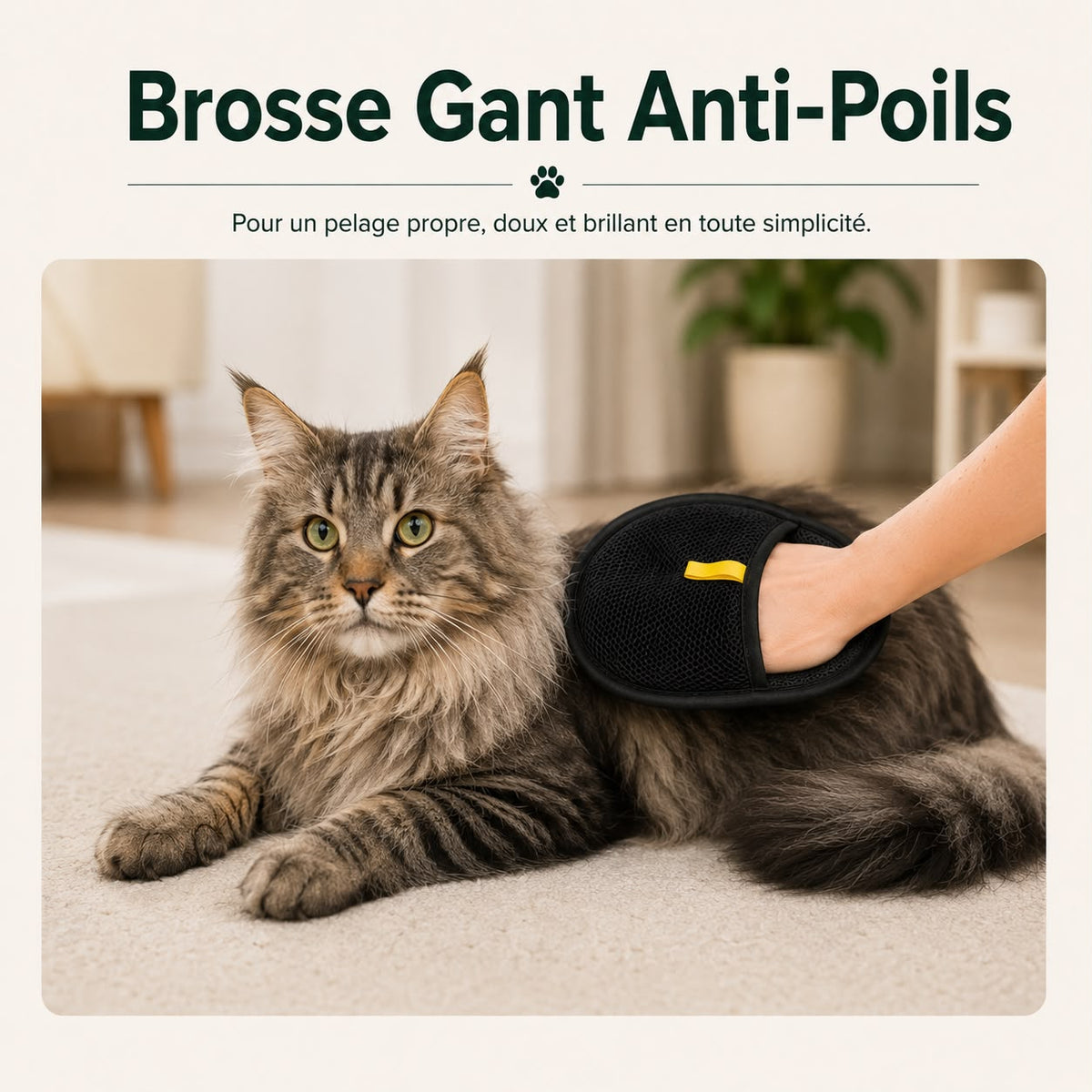 Brosse Magique Anti-Poils Chien & Chat