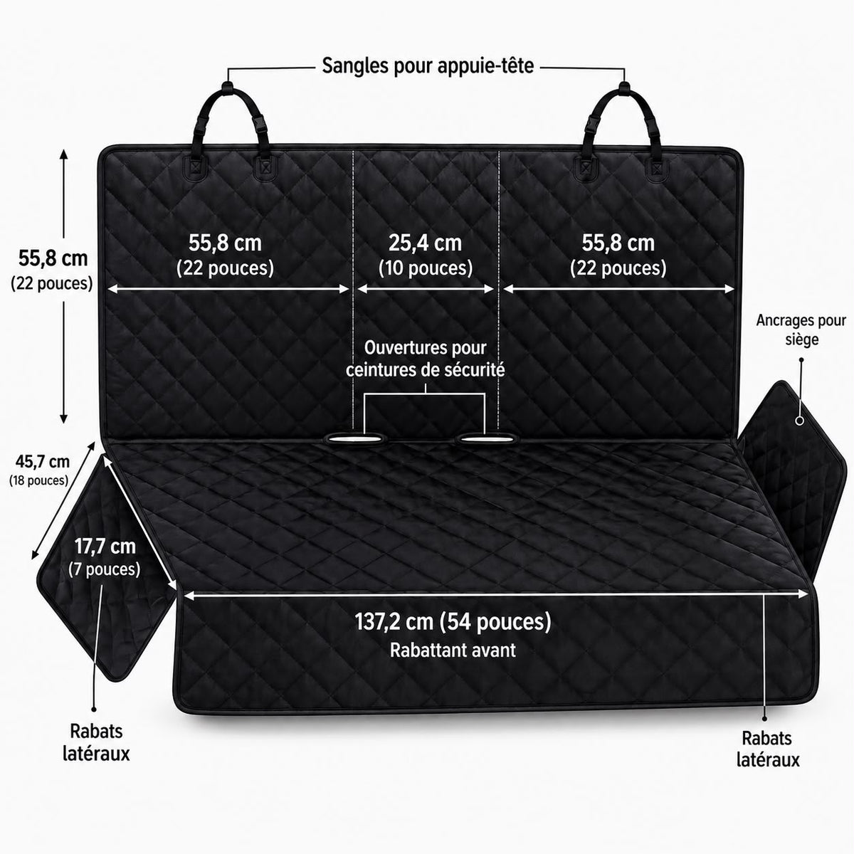 Housse de Siège Auto Truffe & Co — Protection Imperméable pour Chien