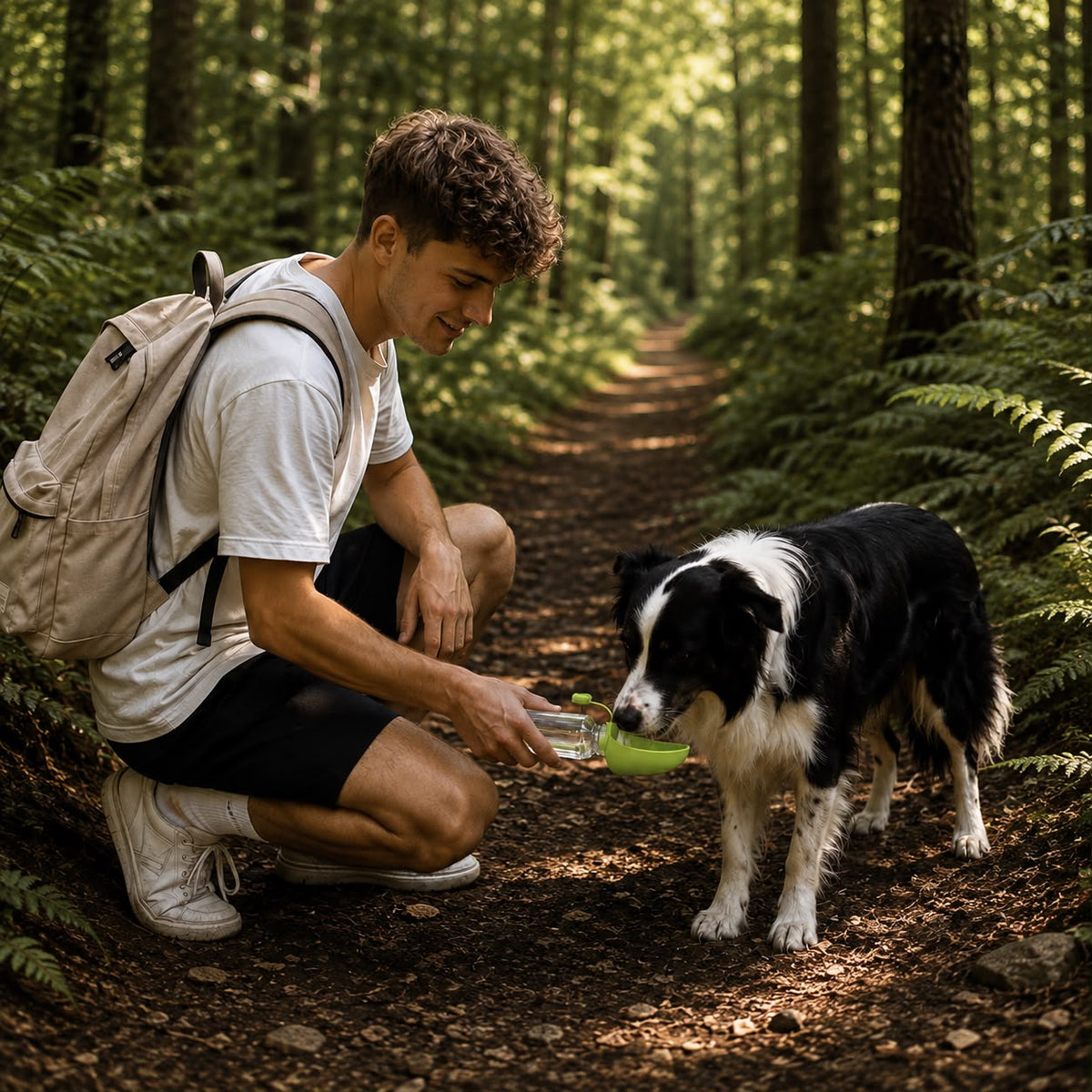 Gourde Nomade Truffe & Co — Hydratation anti-fuite pour chien