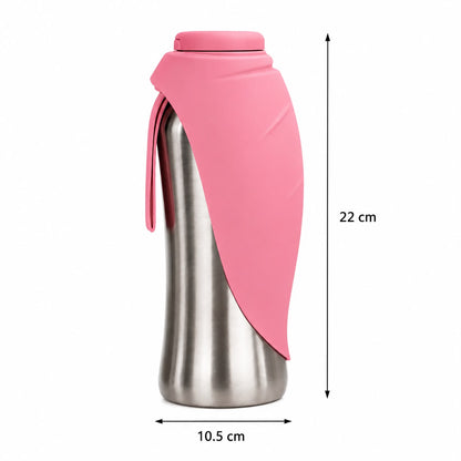 Gourde Inox Truffe & Co — Bol Intégré Anti-Fuite pour Chien