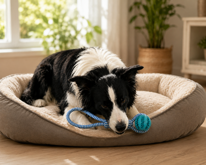 Jouet Balle & Corde 🐾 Dentaire Anti-Ennui pour Chien