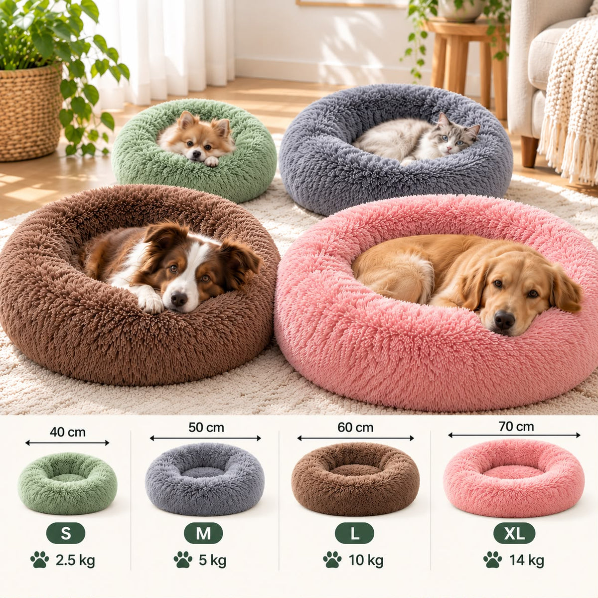Lit Apaisant Anti-Stress pour Chien & Chat 🐾