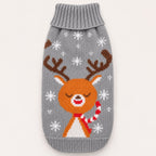 Pull de Noël pour chien – renne gris