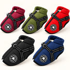 Abrigo de invierno para perro Truffe & Co — los cinco colores: burdeos, verde, rojo, negro y azul marino