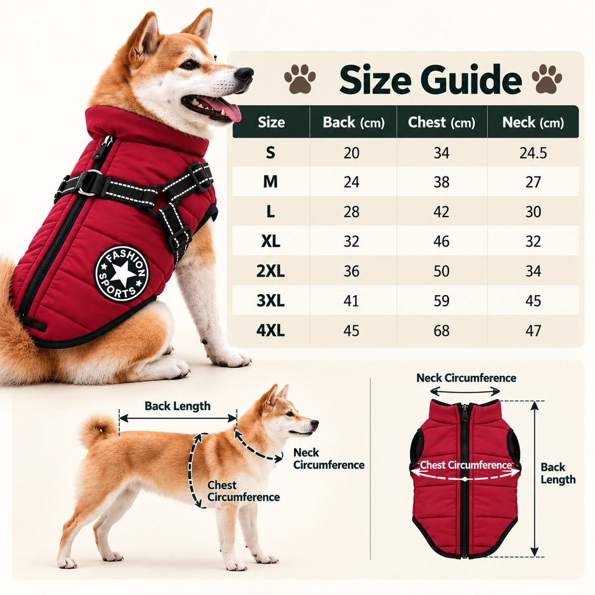 Size guide: which paw cleaner size for your dog