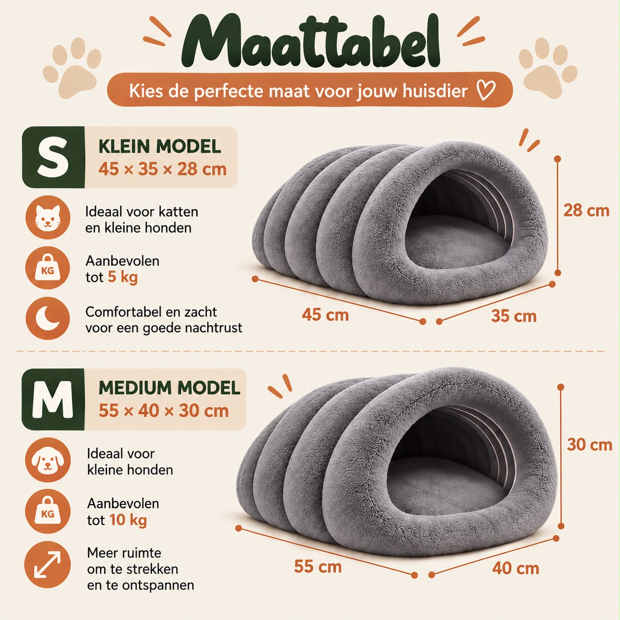 Maattabel iglo mand Truffe & Co