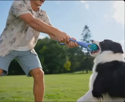 Spielzeug Ball & Seil 🐾 Zahnreinigend Anti-Langeweile für Hunde